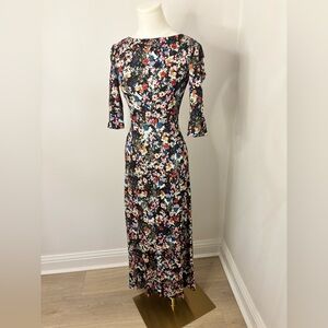 ERDEM Floral Print Maxi Dress Size 0